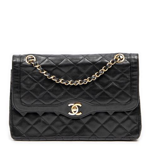 chanel flap bag with interlaced chain|chanel full flap bag.